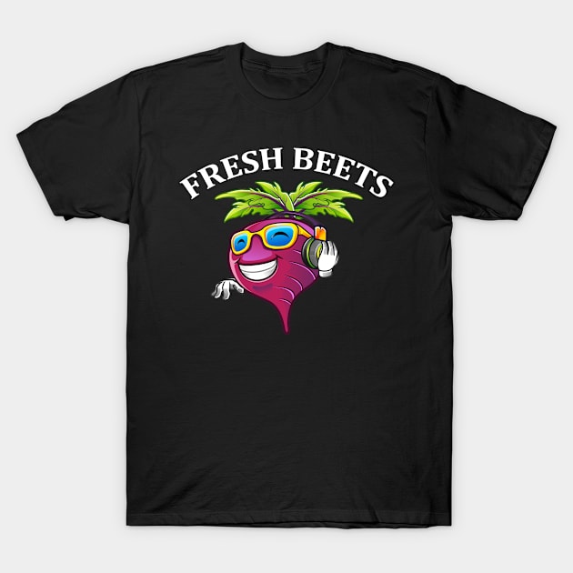 Funny Fresh Beets Vegetable T-Shirt by amitsurti